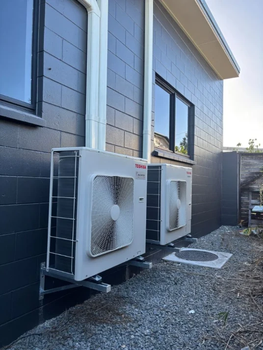 Air conditioner outdoor units installed at a Cairns home