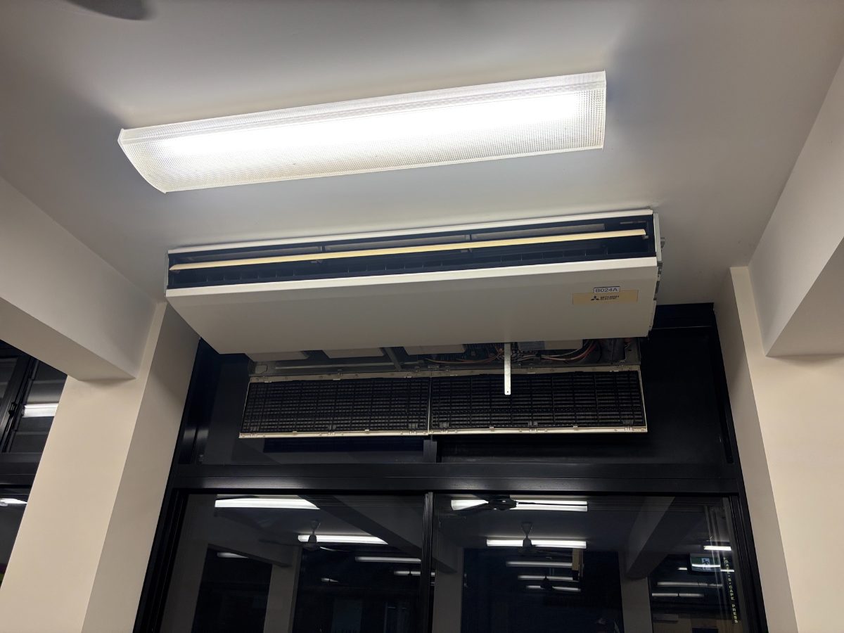 Airtek installing air conditioning at a managed commercial premises in Cairns